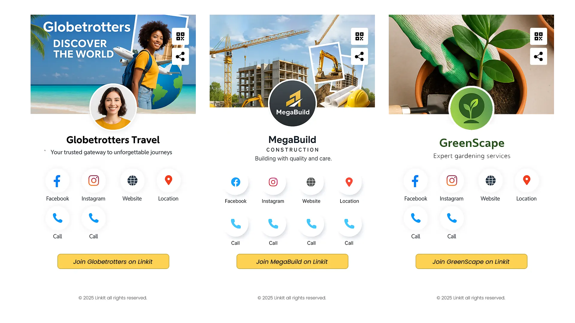 Connect and share your digital LinkIt profile